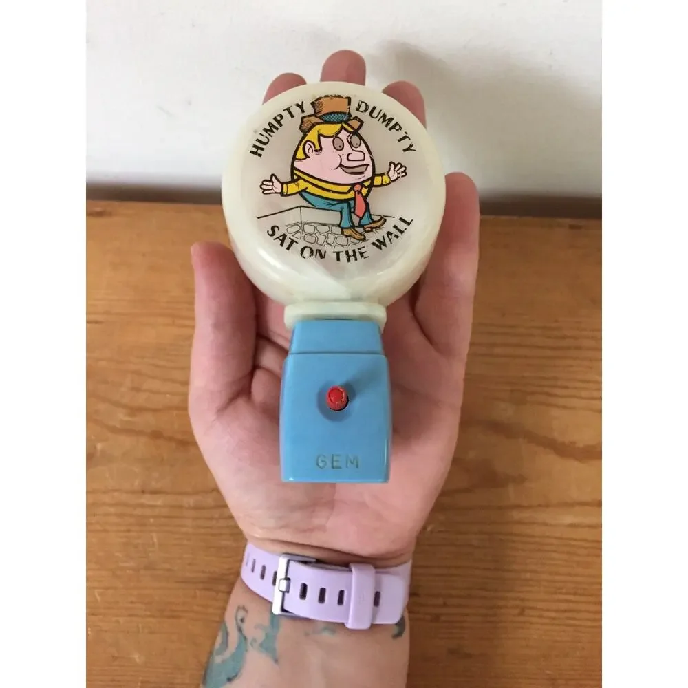 Vintage GEM Humpty Dumpty Sat On The Wall Childs Night Light Nursery Outlet Lamp